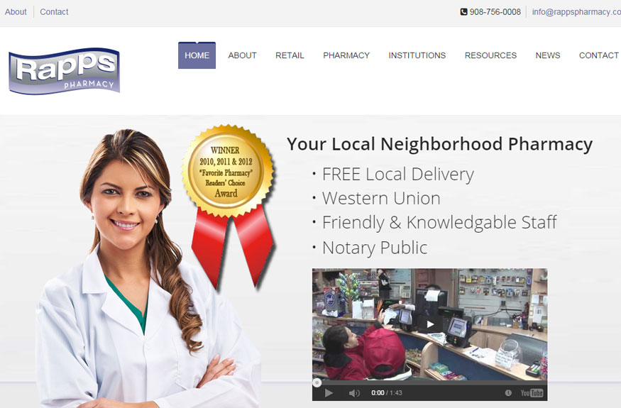 Rapps Pharmacy serves health facilities and group homes in NJ