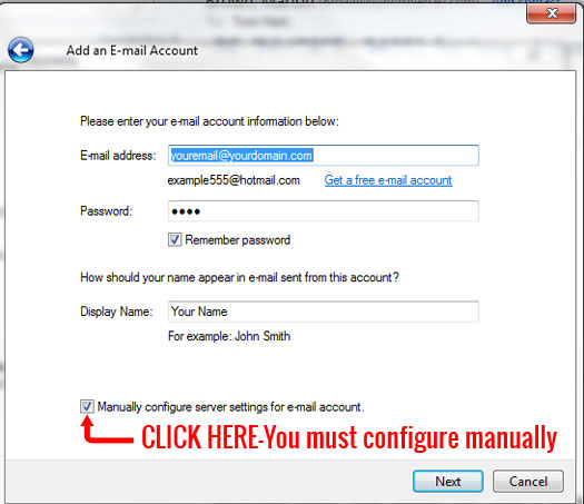 You MUST configure manually.