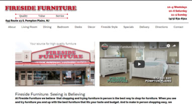 Northern New Jersey’s home furniture in room settings for a ‘no pressure’ in store shopping experience.