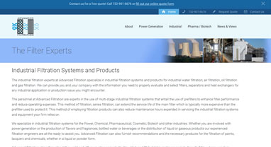 Advanced-filtration-website-screenshot