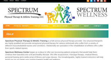Spectrum Wellness Center, Physical Therapy & Athletic Training of Edgewater NJ and Old Tappan NY website-screenshot