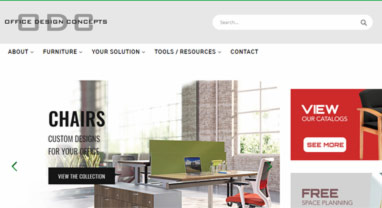 Office Design Concepts website screenshot