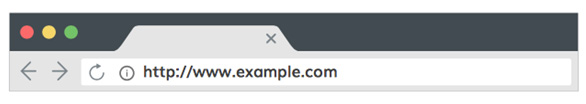 Chrome of old without not secure warning on http website