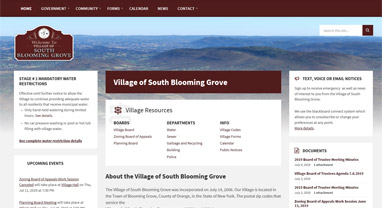 Village of South Blooming Grove screenshot