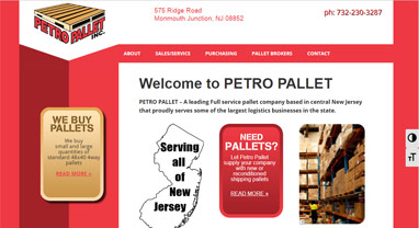 petro pallet website screenshot