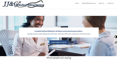 JJ & G Medical Billing Services website screenshot
